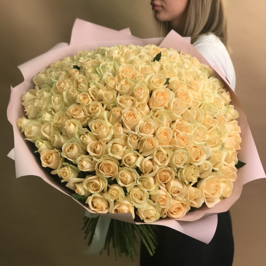 Букеты из роз Букет из 151 розы (60 см)